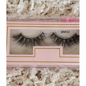 New Fluffy 100% 3D Real Mink 12-15mm Mix Length Eyelash Strips-Ratchet